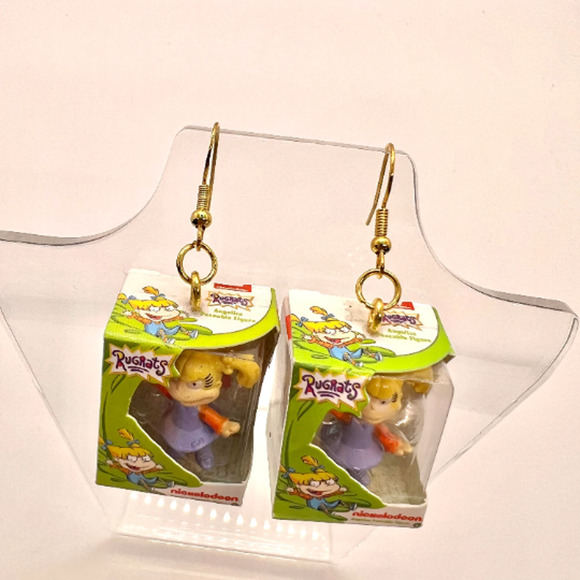 Angelica Pickles Earrings -Mini Brands Earrings - Rugrats Y2K Earrings - Picture 2 of 9
